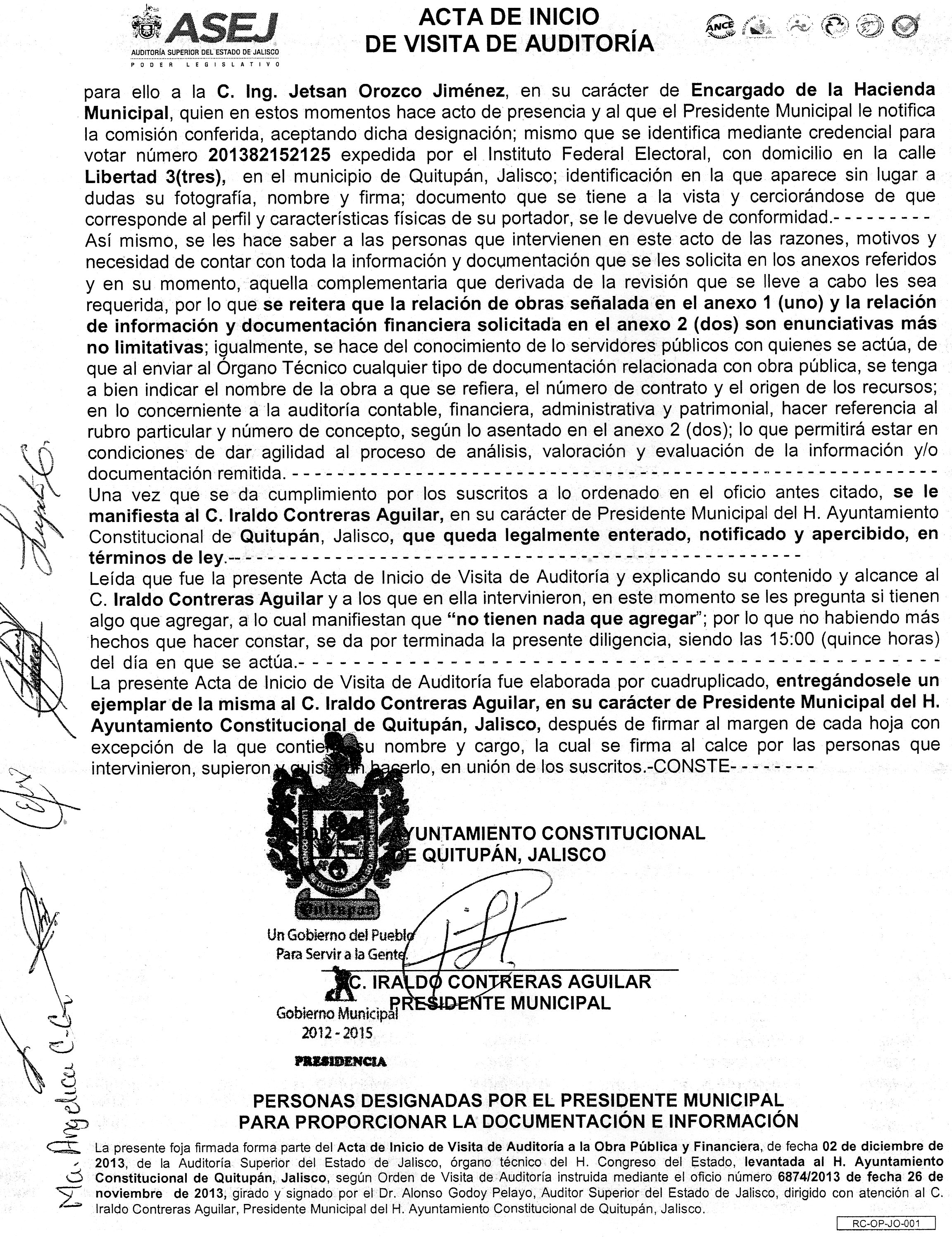 Carta De Inicio De Auditoria Ejemplo Images And Photo